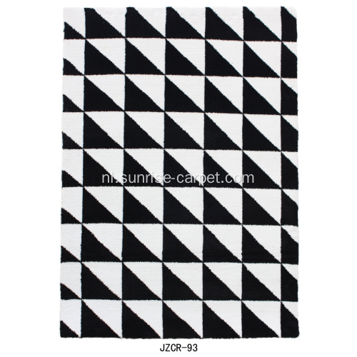 Microfiber Shaggy tapijt met Geometry ontwerp
